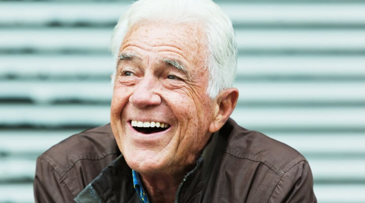 Man with age spots